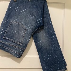 London Jeans Victoria Secret VS Rhinestone jeans sz16